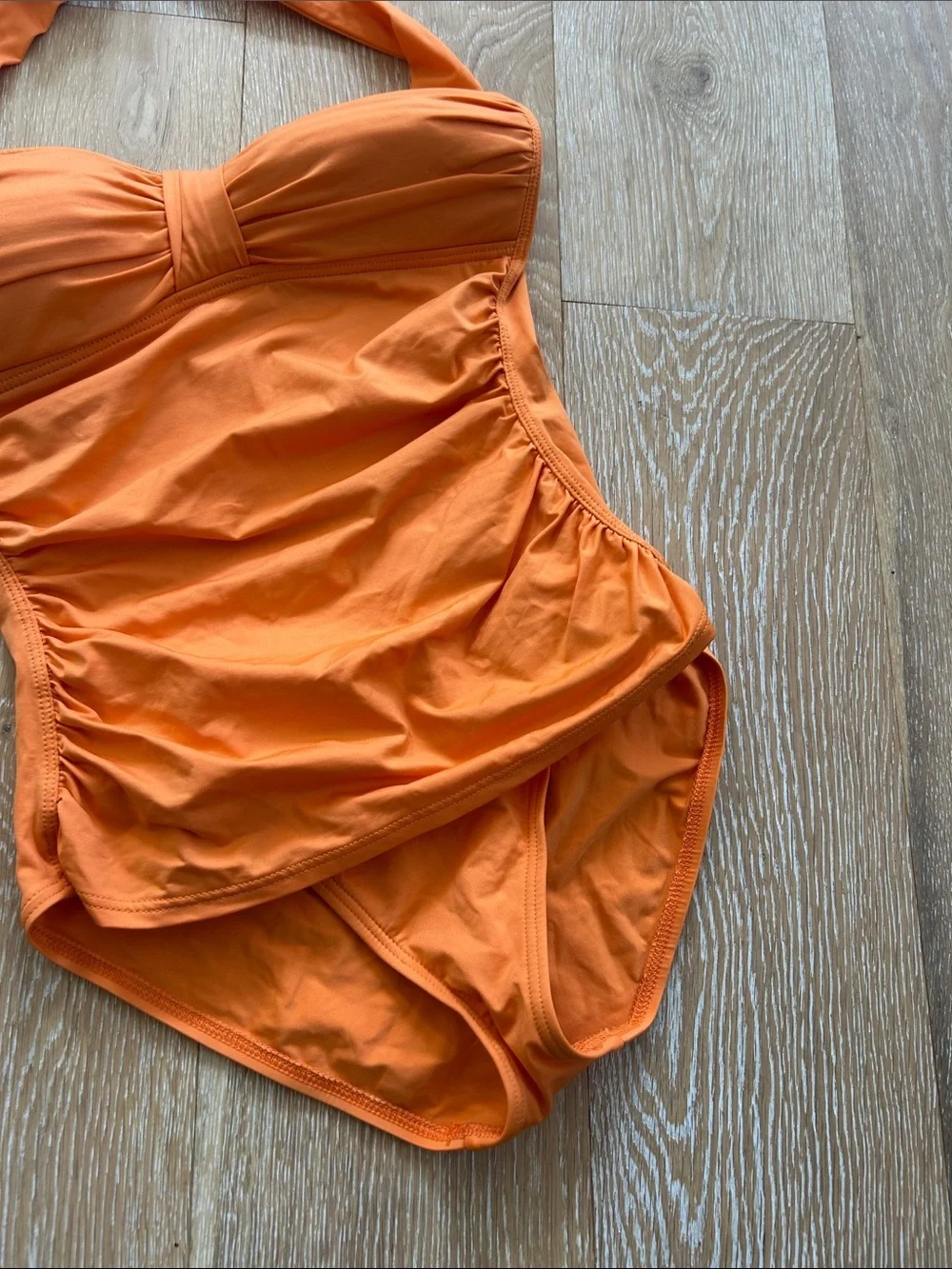 Tommy Bahama Orange Halter Tie Neck Swimsuit